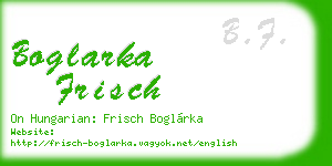 boglarka frisch business card